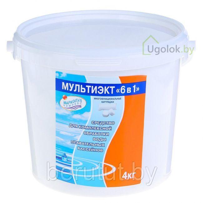 Мультиэкт 6 в 1 картриджи для комплексной обработки воды бассейнов (ведро 4 кг)