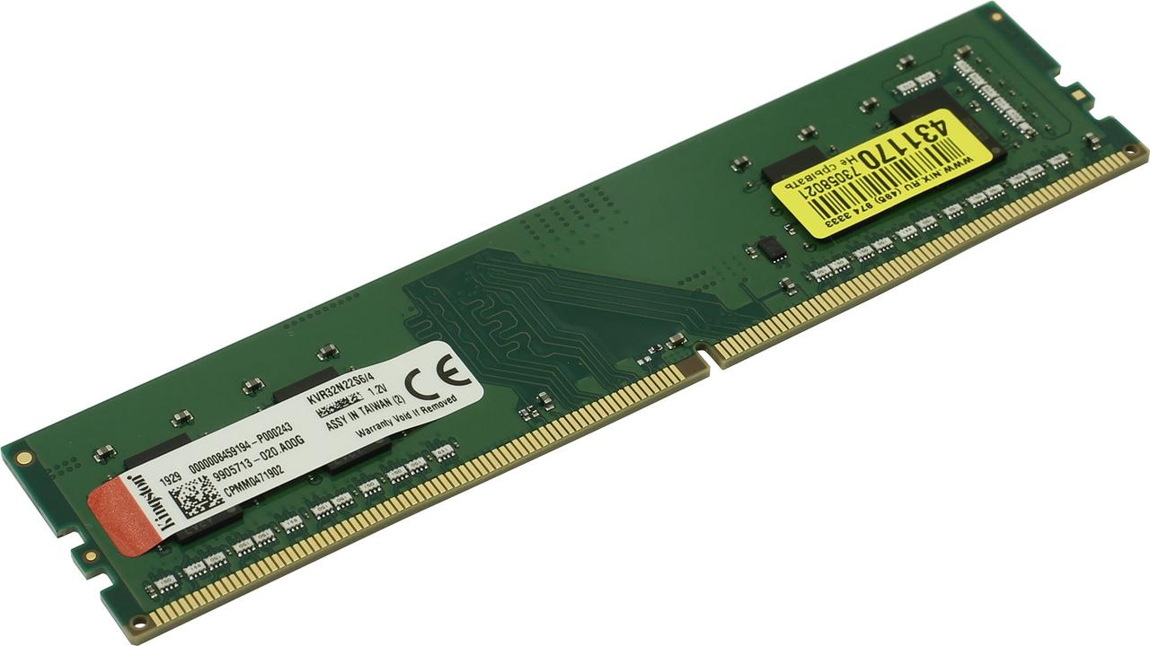 Kingston KVR32N22S6/4 DDR4 DIMM 4Gb PC4-25600 CL22