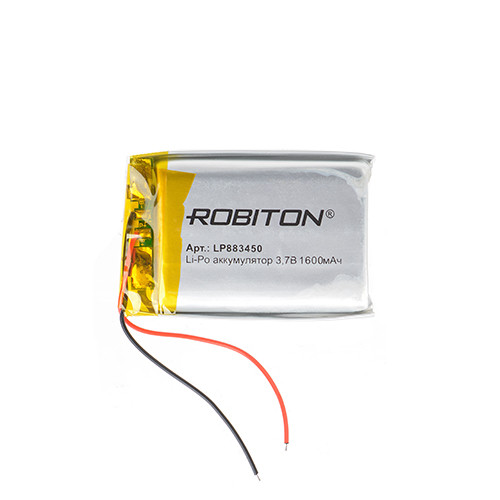 Аккумулятор Li-Po LP883450 3,7V 1600 mAh Robiton