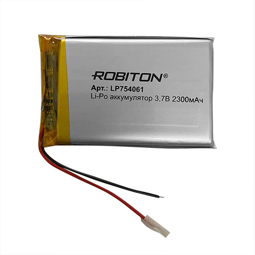 Аккумулятор Li-Po LP754061 3,7V 2300 mAh Robiton - фото 1 - id-p182029388