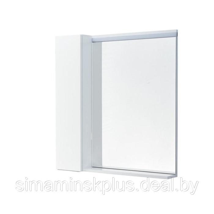 Зеркальный шкаф Aquaton «Рене 80», цвет белый, грецкий орех - фото 1 - id-p182111869