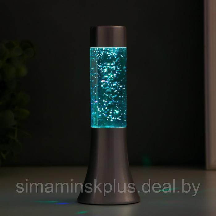Светильник "Блеск цилиндра" LED от батареек 3хLR44 серебро 18 см - фото 2 - id-p182113206