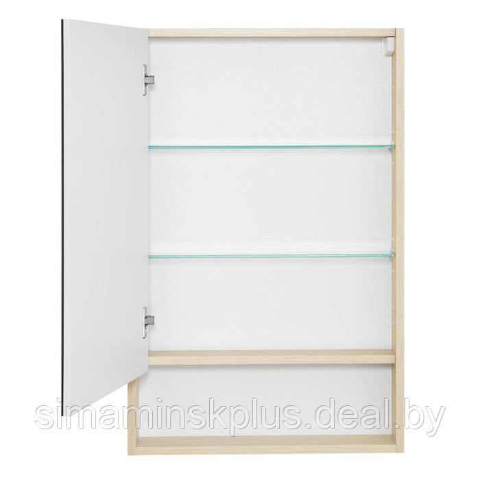 Зеркальный шкаф Aquaton «Сканди 55», цвет белый, дуб верона - фото 2 - id-p182111806