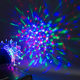 Световой прибор «Цветок» 12.5 см, свечение RGB, 220 В, синий, фото 3