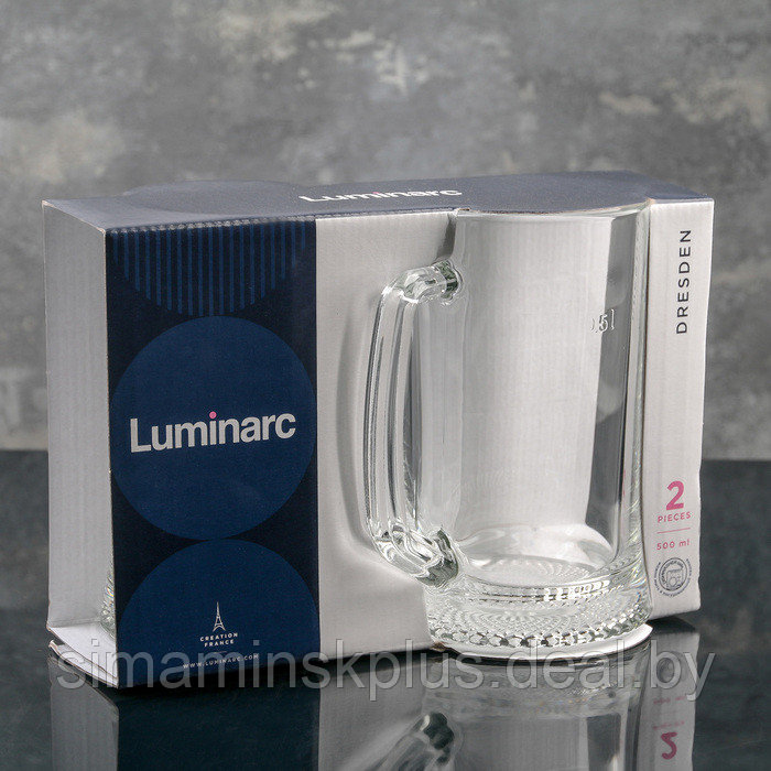 Набор кружек для пива Luminarc «Дрезден», 500 мл, 2 шт - фото 2 - id-p182114660