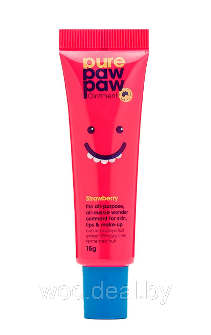 Pure Paw Paw Восстанавливающий бальзам с ароматом клубничного смузи Strawberry, 15 мл - фото 1 - id-p182118252