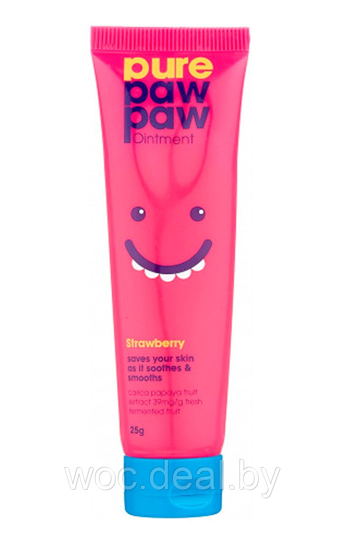 Pure Paw Paw Восстанавливающий бальзам с ароматом клубничного смузи Strawberry, 25 мл - фото 1 - id-p182118253