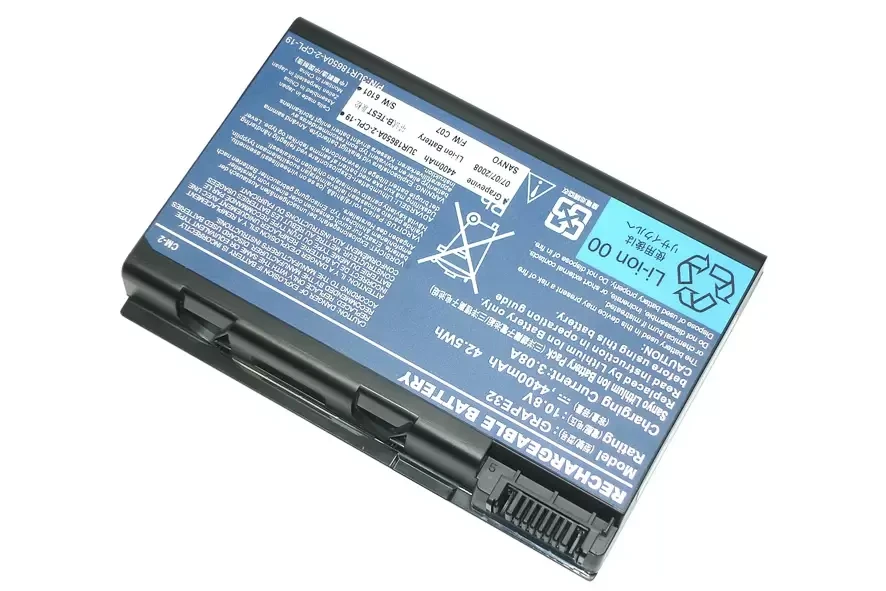 Аккумулятор (батарея) BATBL50L6 для ноутбука Acer Aspire 5100, 10.8-11.1В, 5200мАч, черный (OEM)
