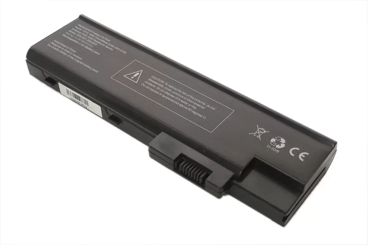 Аккумулятор (батарея) для ноутбука Acer Travelmate 2300, 14.8В, 5200мАч, черный (OEM)