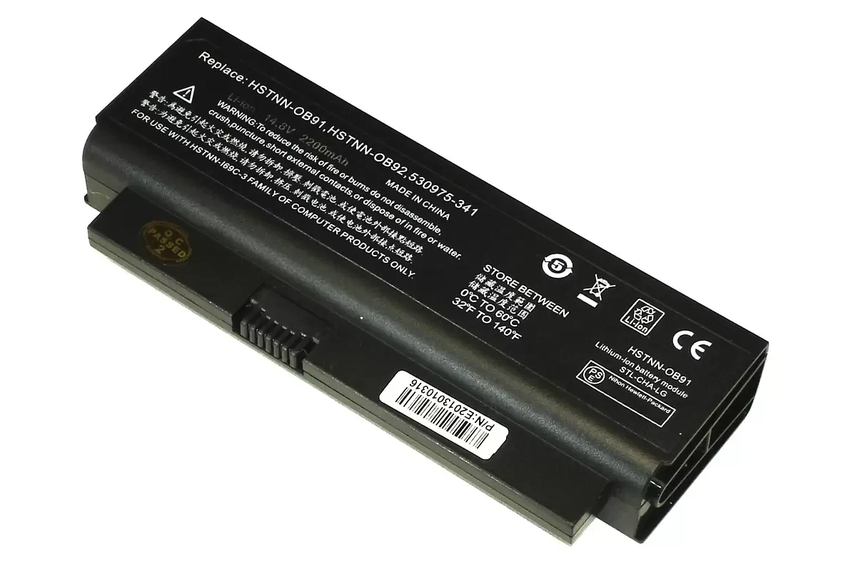Аккумулятор (батарея) для ноутбука HP ProBook 4310S (HSTNN-OB91), 14.4В, 2600мАч, черный (OEM)