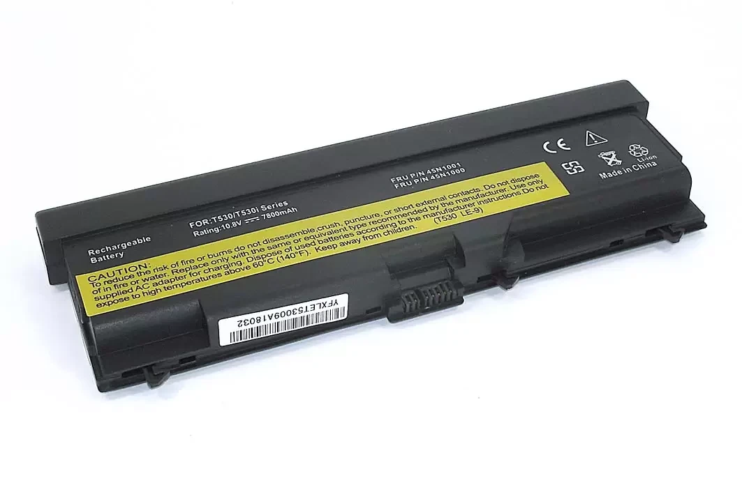 Аккумулятор (батарея) для ноутбука Lenovo ThinkPad L430 (42T4235 70++), 11.1В, 7200мАч, черный (OEM) - фото 1 - id-p182120373