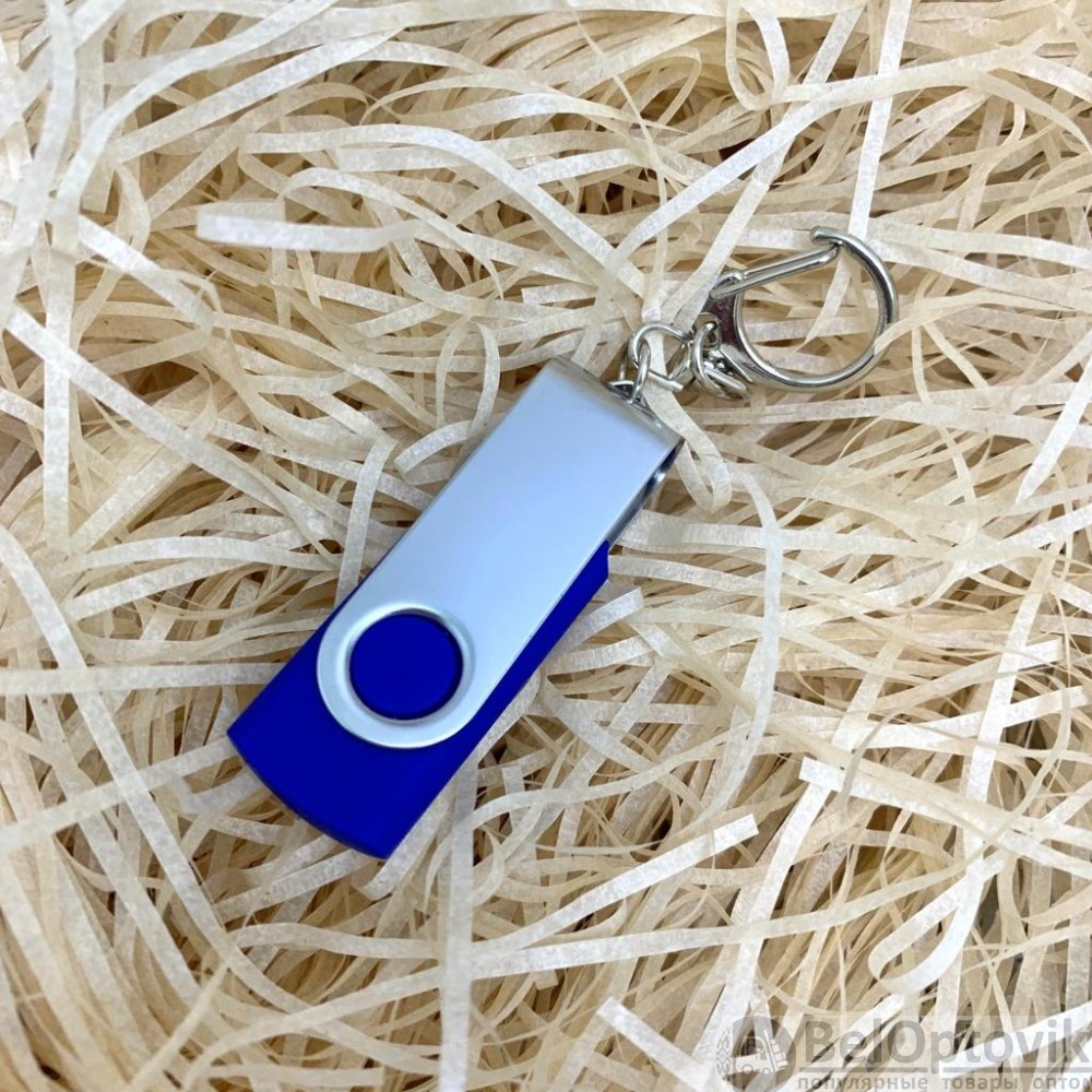USB накопитель с брелком (флешка) Twist , 32 Гб Синяя - фото 6 - id-p182129846