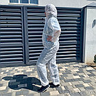 Одноразовый защитный хозяйственно - бытовой комбинезон Каспер с капюшоном, 60 г/м спанбонд, фото 6
