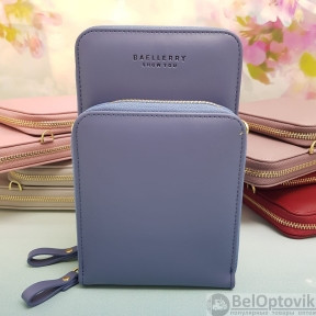 Женская сумочка-портмоне Baellerry Show You N0102 Светло-синий - фото 1 - id-p116284349