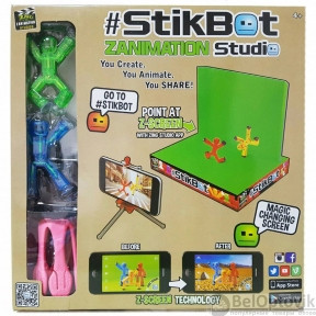 Игрушка Stikbot (Стикбот) анимационная студия со сценой - фото 1 - id-p109390366