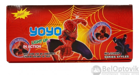 Йо-йо Spider-man light up - фото 1 - id-p109394464