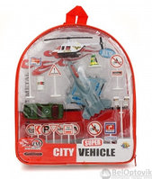 Игрушечный набор City Vehicle с дорожными знаками