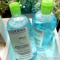 Мицеллярный лосьон (мицеллярная вода) для снятия макияжа и удаления загрязнений с кожи лица BIODERMA