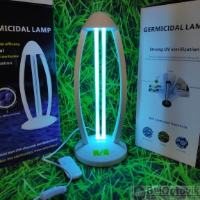 Лампа ультрафиолетовая дезинфицирующая бактерицидная настольная Germicidal Lamp 38 Ватт Пульт ДУ - фото 1 - id-p129274717