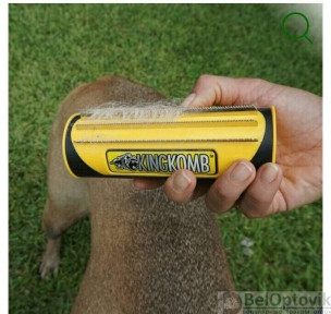 Гумер для шерсти KING KOMB DeSHEDDING Tool Инструмент для уменьшения линьки собак, кошек, лошадей - фото 1 - id-p109389858