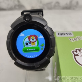 Детские GPS часы Smart Baby Watch Q610 (версия 2.0) качество А Черные