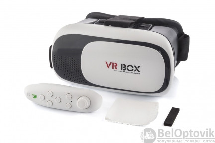 Очки виртуальной реальности VR BOX 2.0 качество А с пультом - фото 1 - id-p109393737