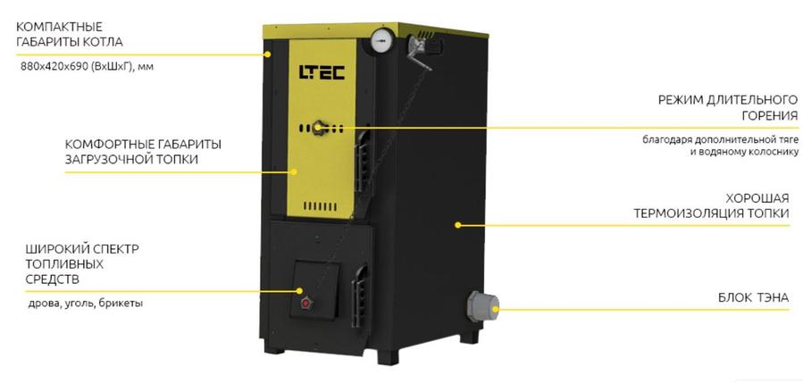 Твердотопливный котел LTEC ECO 25, фото 2