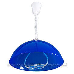 Светильник потолочный д39см, h16см, общая длина 60см, пластик, регулировка по высоте, синий (Россия)