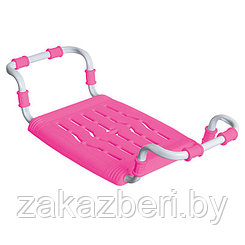 Решетка-сиденье для ванны пластмассовое "Комфорт" 35х29м, металлический каркас 65-70х16см, раздвижное, max