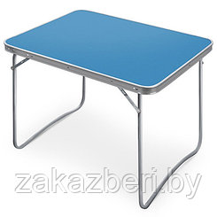 Стол складные ножки 78х60х61см, металлический каркас, пластмассовая столешница, алюминиевая окантовка, голубой