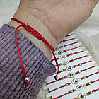 Браслет - оберег красная нить с подвеской Кристалл, фото 8