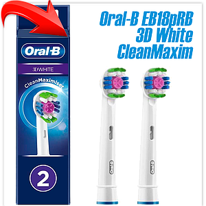 Сменная насадка Oral-B EB18рRB 3D White CleanMaxim (2 шт)