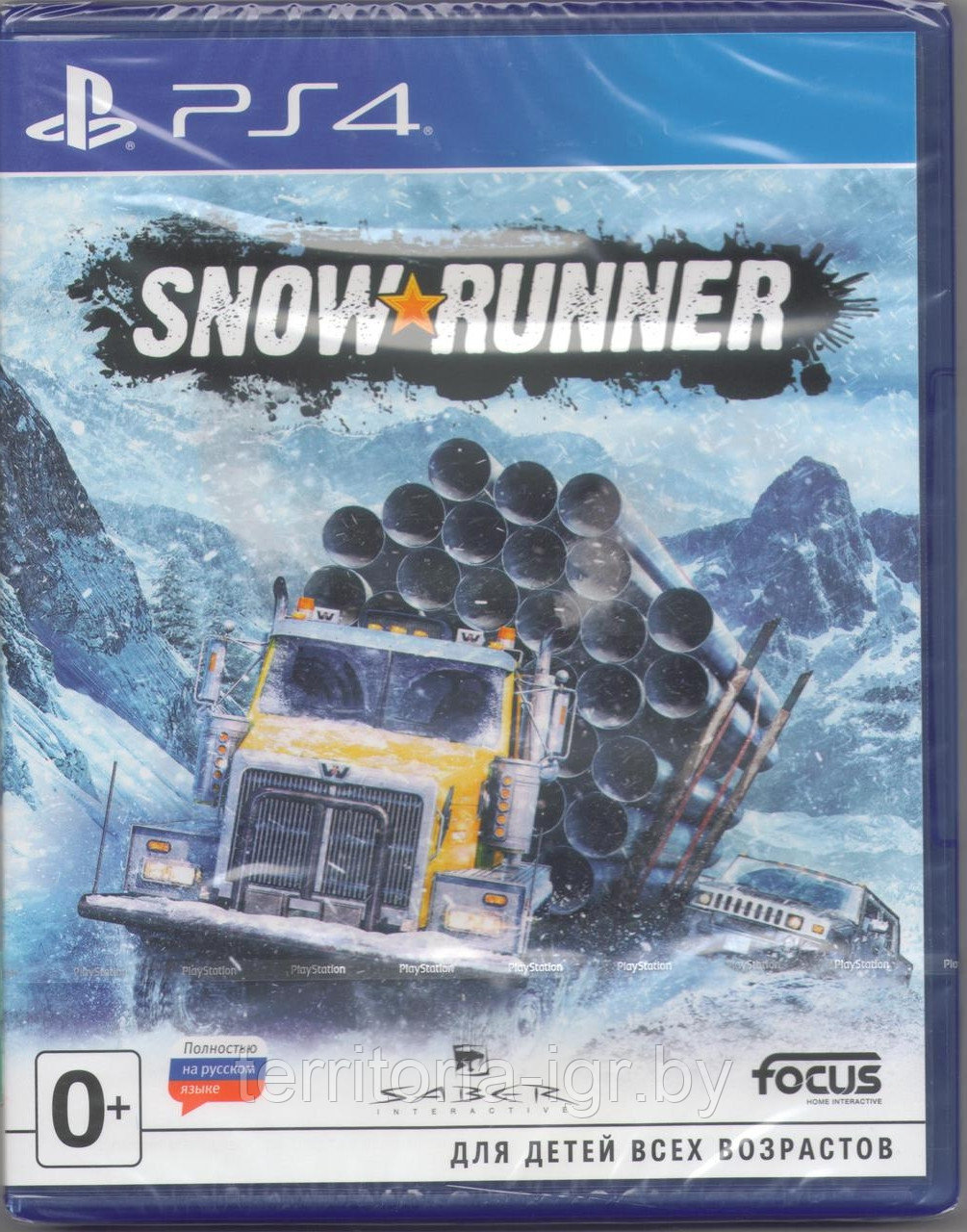 SnowRunner PS4 (Русская версия) Русская обложка диска.