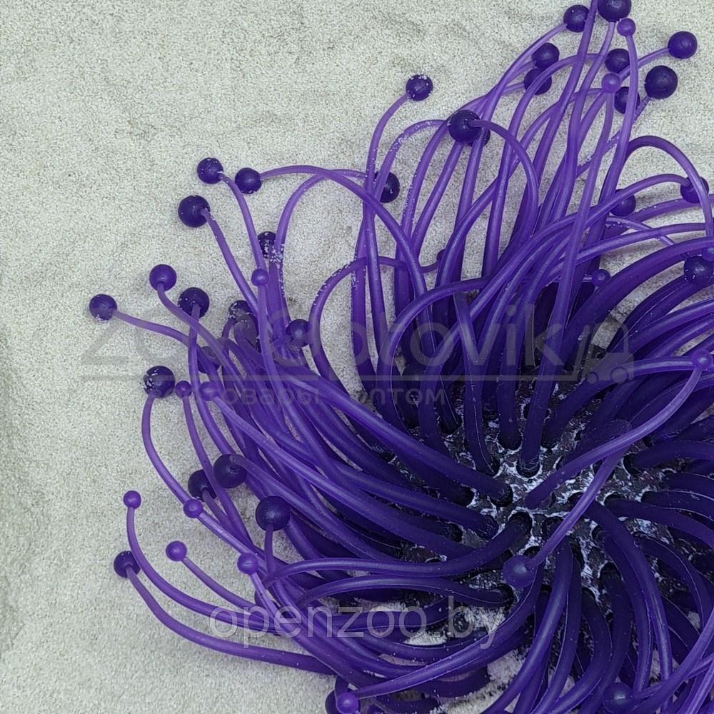 Meijing Aquarium Декор из силикона Коралл фиолетовый мягкий (7.5x7.5x10) - фото 4 - id-p182169711