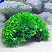 Meijing Aquarium Грот-укрытие Полусфера с растениями 15 см.