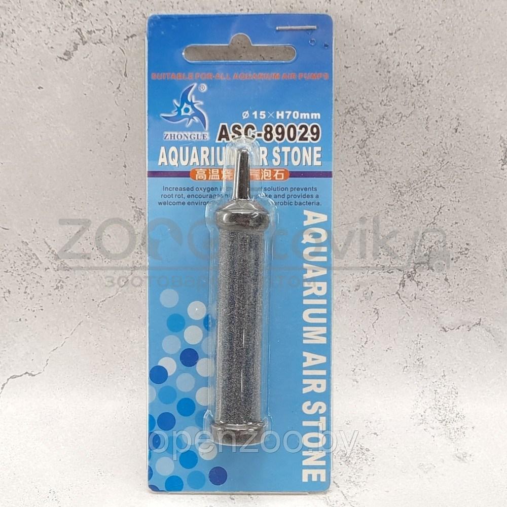 Meijing Aquarium Распылитель воздуха корундовый, цилиндр на пластиковой основе, 15x70 мм. (блистер) - фото 1 - id-p182169731