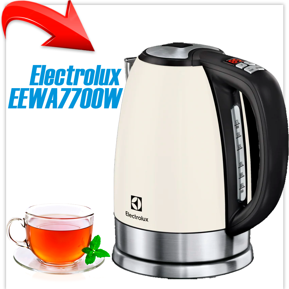 Электрочайник Electrolux EEWA7700W: продажа, цена в Минске. Электрочайники  от "STRELKA1K.BY | Качественная бытовая техника в Вашем доме!" - 94842565