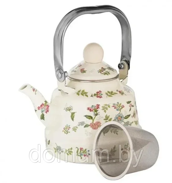 Заварочный эмалированный чайник с ситечком 1.1л Hofmann НМ-4559 - фото 1 - id-p181956317