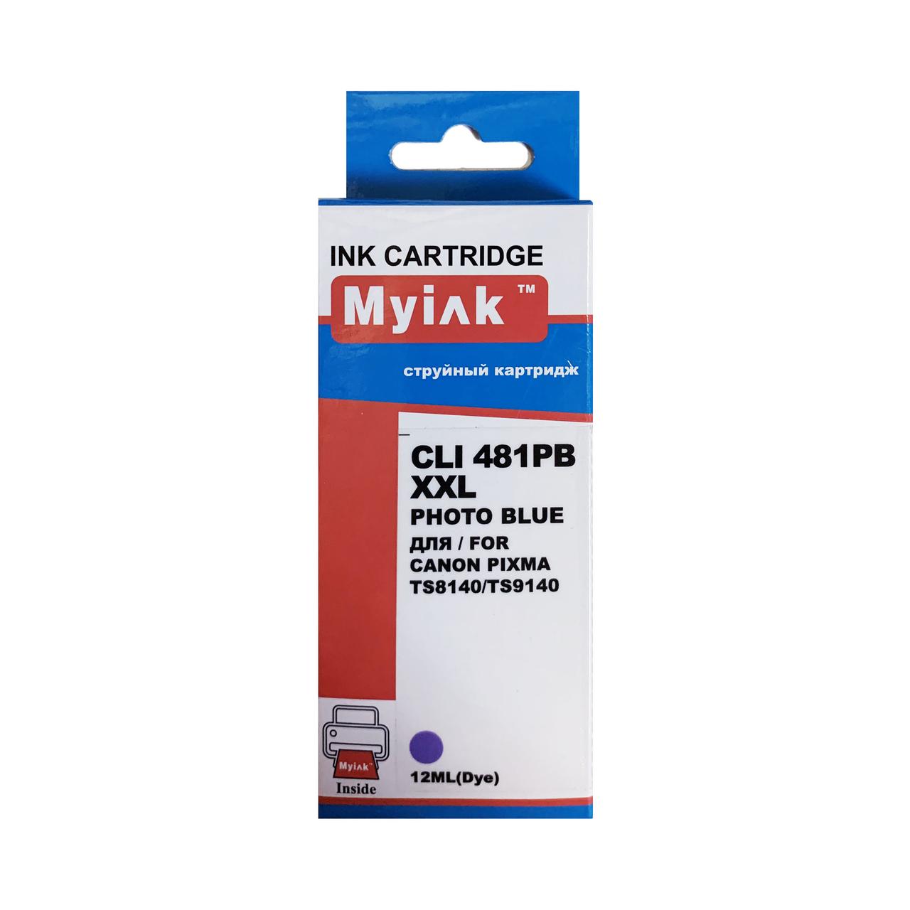 Картридж Canon PIXMA TS6140/TS8140/TS9140/TR7540/TR8540 (MyInk) CLI-481PB XXL фото-синий 12 мл