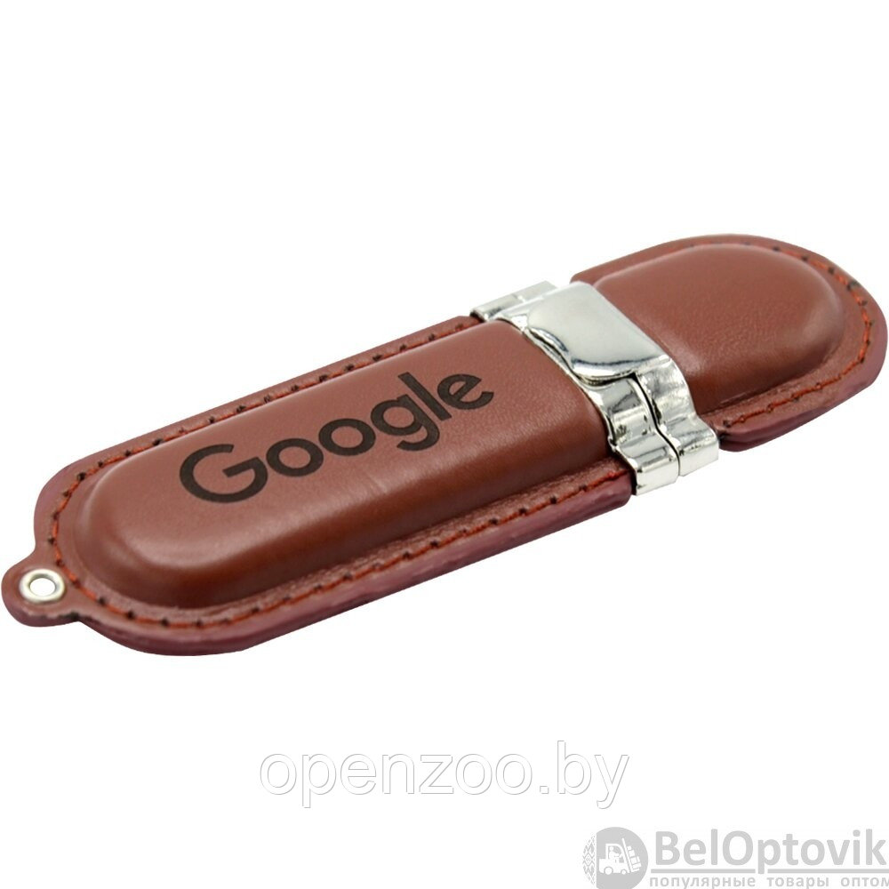 USBнакопитель (флешка) Business коричневая кожа, 16 Гб - фото 3 - id-p182277680