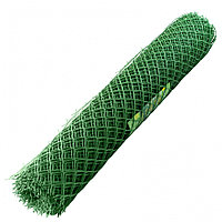 Решетка заборная в рулоне, облегченная, 1.5 х 25 м, ячейка 70 х 70 мм, пластиковая, зеленая, Россия