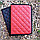 Папка для документов бизнес класса на молнии / экокожа (34x23 см) Черная с красной ниткой, фото 2