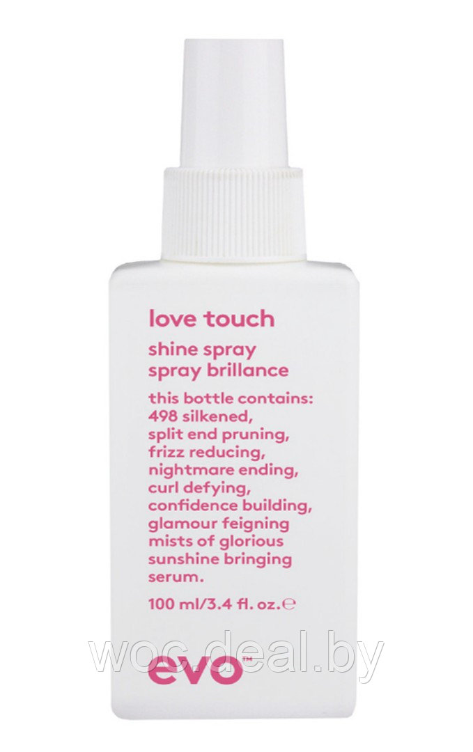 Evo Спрей-блеск для волос Love Touch Shine Spray, 100 мл - фото 1 - id-p182278733