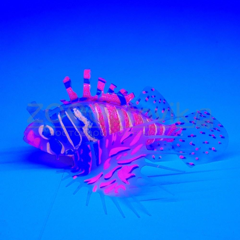 Meijing Aquarium Декор из силикона Крылатка плавающая Розовый - фото 7 - id-p182277578