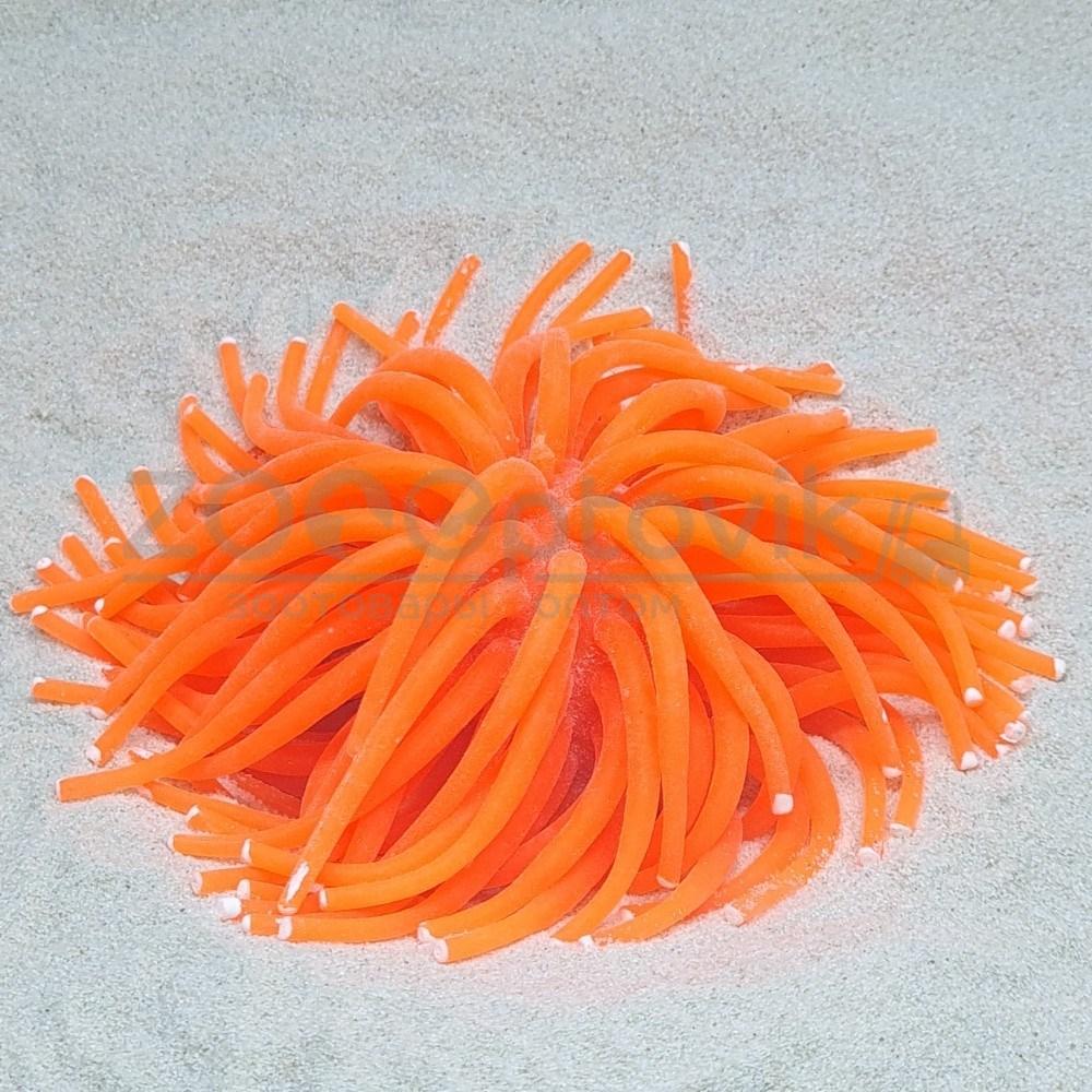 Meijing Aquarium Декор из силикона Коралл мягкий 13x13x10 см. оранжевый