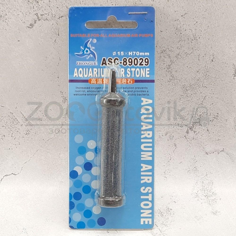 Meijing Aquarium Распылитель воздуха корундовый, цилиндр на пластиковой основе, 15x70 мм. (блистер) - фото 1 - id-p182278130
