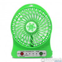 Мини вентилятор USB Fashion Mini Fan, 3 скорости обдува (заряжается от USB) Зеленый