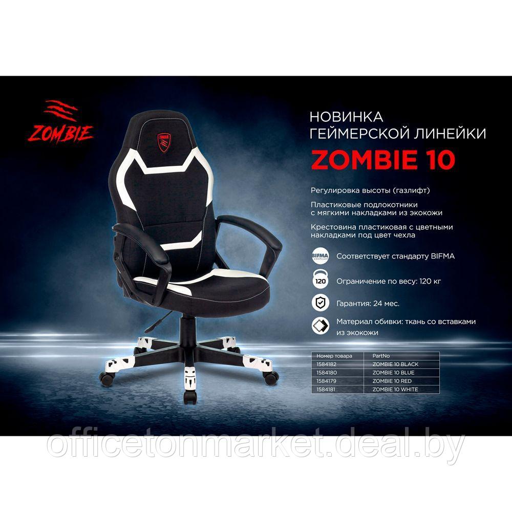 Кресло игровое Бюрократ "Zombie 10", ткань, экокожа, пластик, черный - фото 6 - id-p172829087