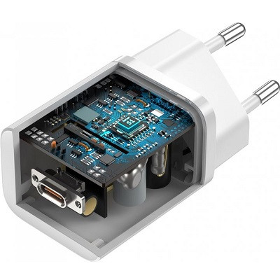 Сетевое зарядное устройство Baseus TZCCSUP-L02 Super Si Quick Charger Type-C 25W (кабель Type-C-Type-C 1m) - фото 6 - id-p182335480
