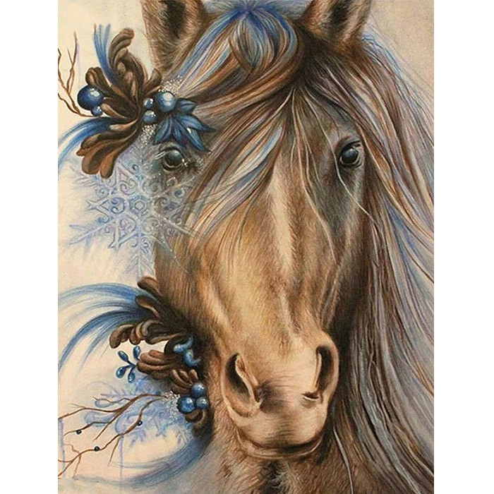 Набор для творчества "Рисование по номерам" 40*50см Красотка лошадь, фото 1